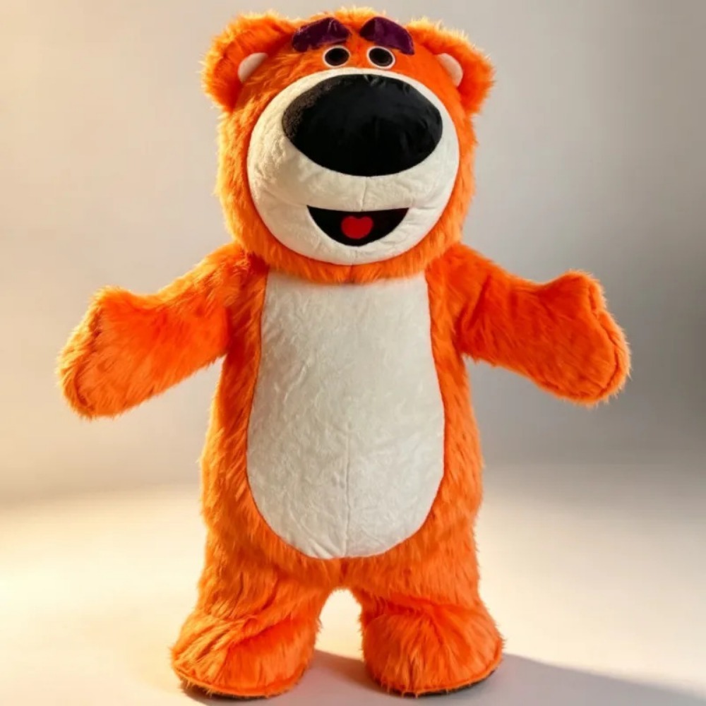 Costumes - Costume da Mascotte Orso Arancione Gonfiabile,
