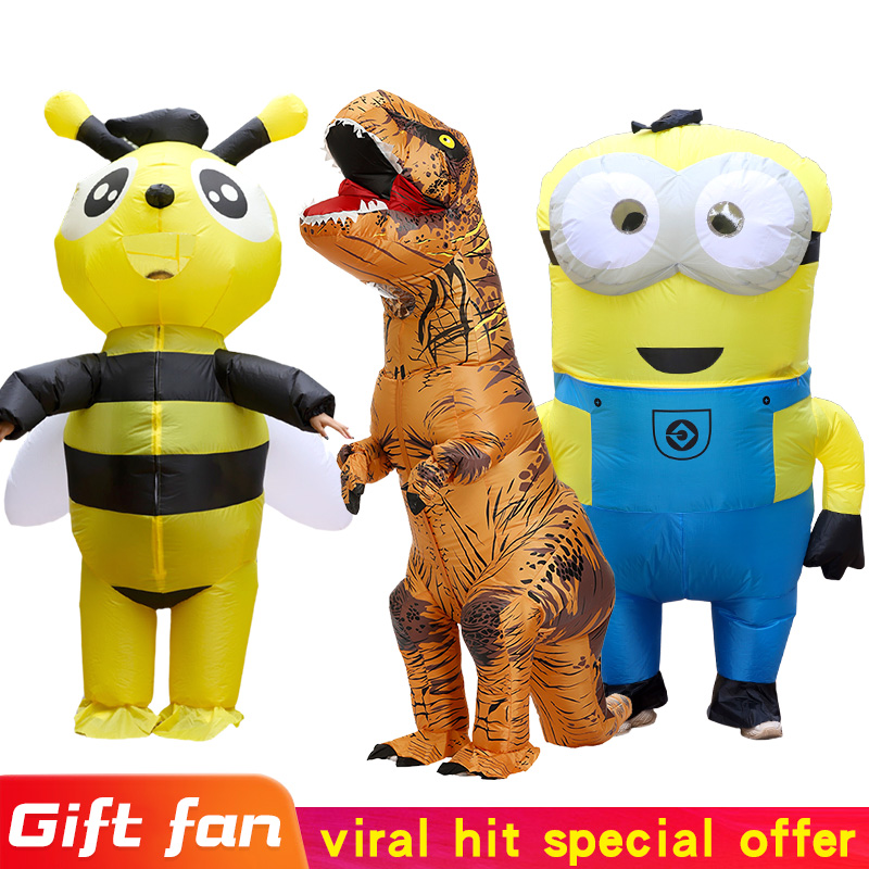 Inflatable Dinosaur Costume Adult - Costume Gonfiabile da Topo per Uomo