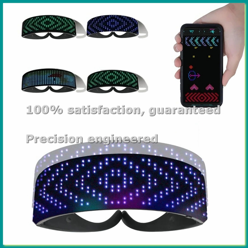 Glow In The Dark Party Glasses - Occhiali LED Luminosi Futuristici Fai-da-Te che