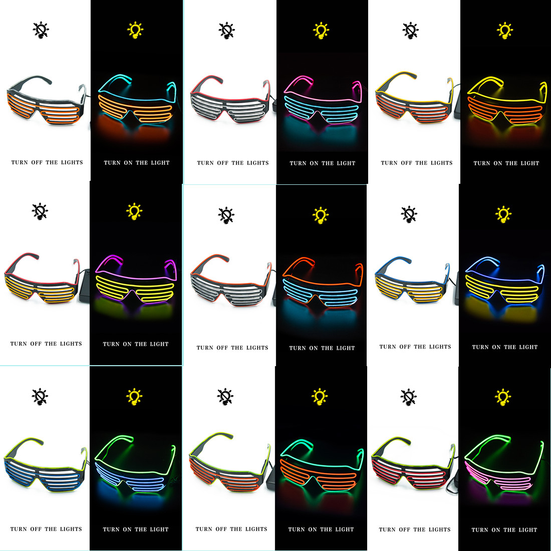 Occhiali luminosi LED Gafas Lu - Glow In The Dark Party Glasses recensione e prezzo