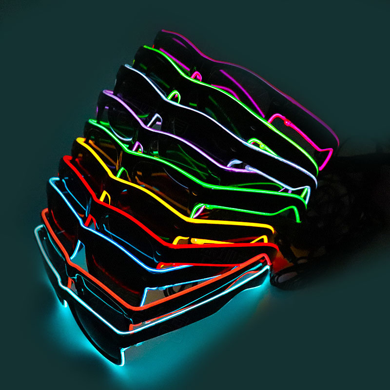 NUOVI occhiali a LED luci fest - Glow In The Dark Party Glasses recensione e prezzo
