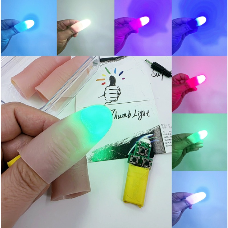 Set di coppie di luci a 7 colo - Thumb Tip Magic Trick Set recensione e prezzo